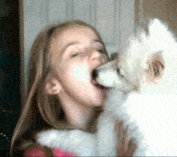girl making out with dog girl making out with dog